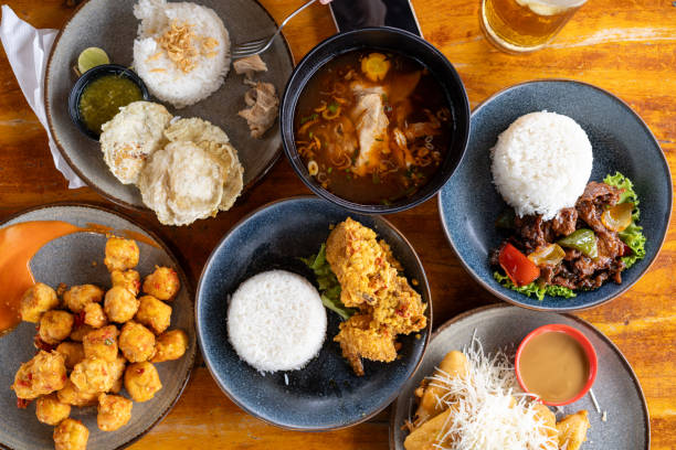 istock Top view of Indonesian cuisine on the table 2159114956