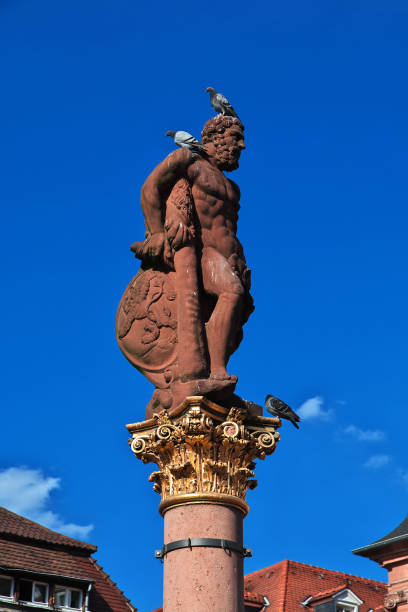istock The vintage statue in Heidelberg, Germany 2159117587