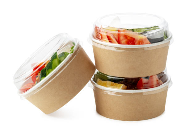 istock Tasty take out poke bowls isolated on white background 2159122595