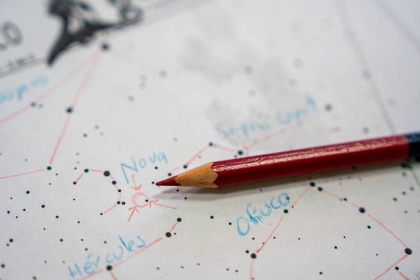 istock A drawing star map pointing T CrB in Corona Borealis 2159126151