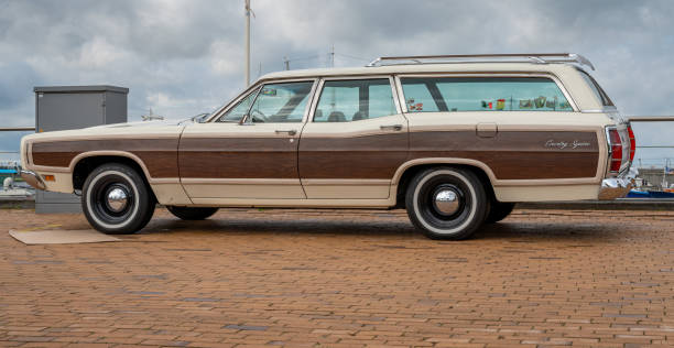 Lelystad, The Netherlands, 16.06.2024, Vintage car Ford LTD Country Squire at The National Old timer Day
