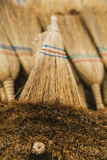 istock Handmade Traditional Brooms on Display 2159133878