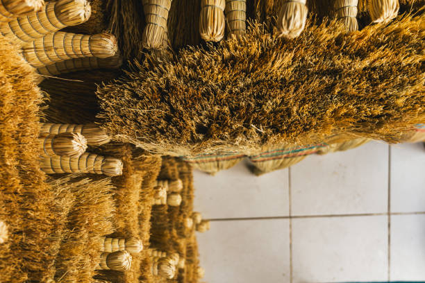 Discover the charm of handmade traditional brooms with this vibrant and detailed collection of images. These beautifully crafted brooms, with their intricate designs and colorful bindings, showcase the artistry and cultural heritage of broom-making. Perfect for adding a rustic and authentic touch to your home decor or for practical use, these brooms are a testament to craftsmanship and tradition.