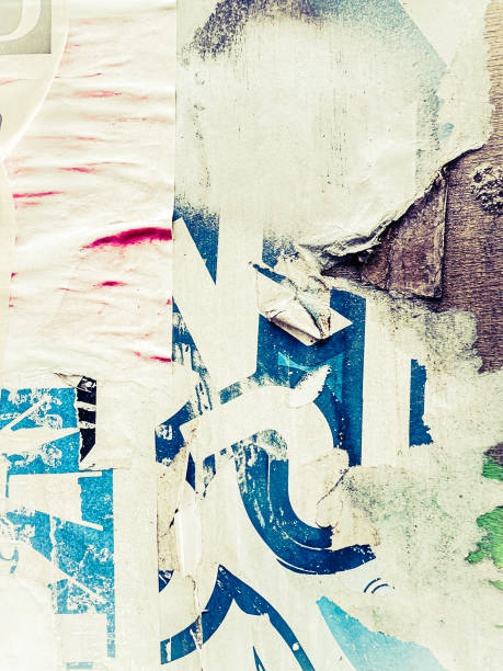 Grunge Revival: Evocative Textural Harmony in Old Poster-Inspired Backgrounds