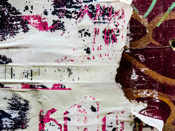 Grunge Revival: Evocative Textural Harmony in Old Poster-Inspired Backgrounds