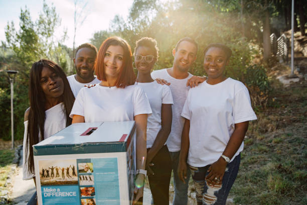 istock Young adults multicultural group of volunteers 2159137767