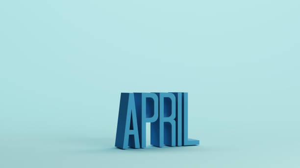 istock Blue April spring season text sign soft tones pale background 2159138263