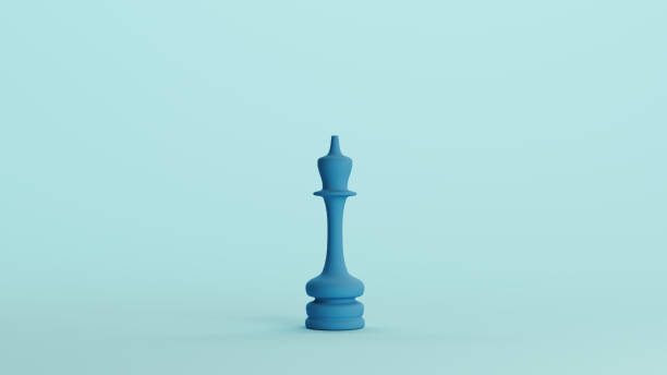 istock Blue chess piece queen strategy game competition challenge pale background 2159138786
