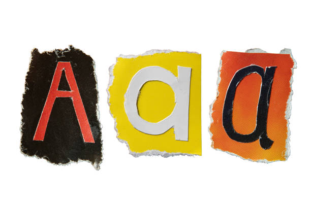 istock A alphabet torn from a magazine paper 2159142947