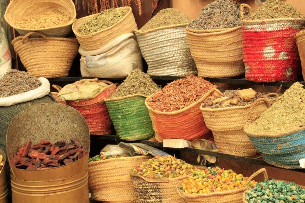 istock Spice baskets on the Marrakech market 2159146673