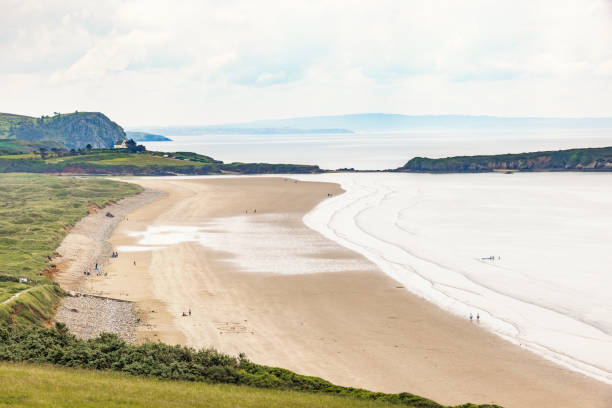 istock View at a sand beach by the sea in Bretagne 2159147695