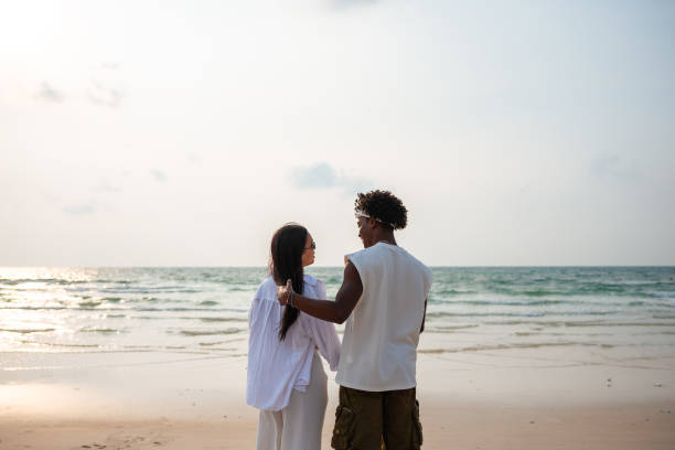istock Affectionate Couple on Seaside Retreat 2159151412