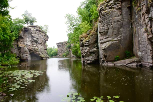 istock Rock Canyon on the river in summer, environmental protection 2159155223