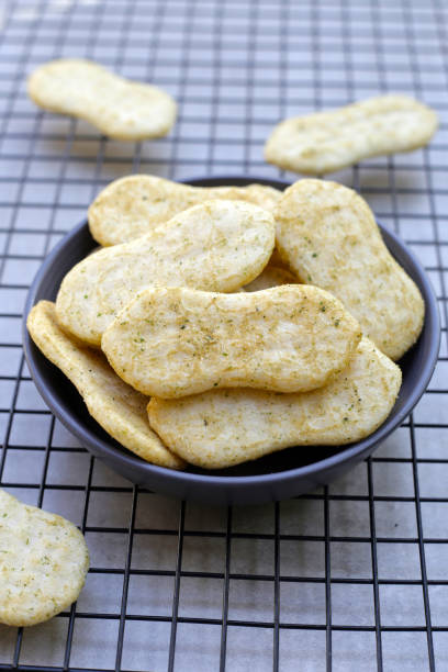 istock Japanese rice crackers with nori seaweed 2159156027
