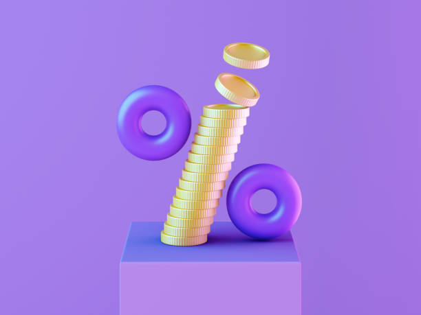 Coins and Rings Forming Percent Symbol
