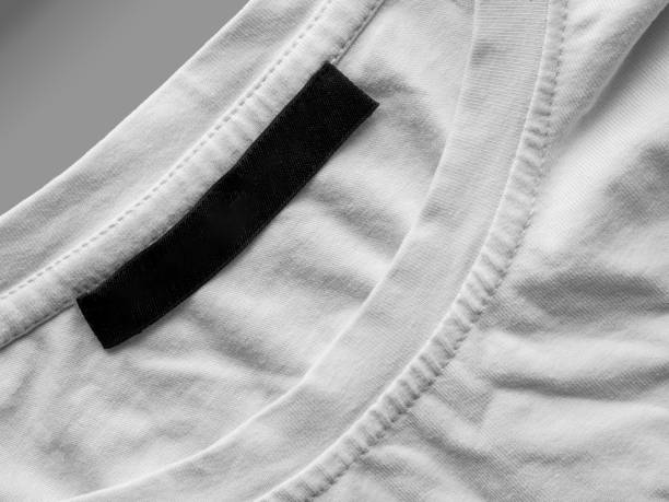 istock The emblem is missing from the clothing, an empty tag for the logo, copy space 2159161581