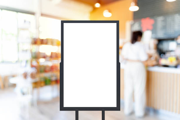 istock Mockup image of blank billboard white screen posters for advertising blank. 2159166785