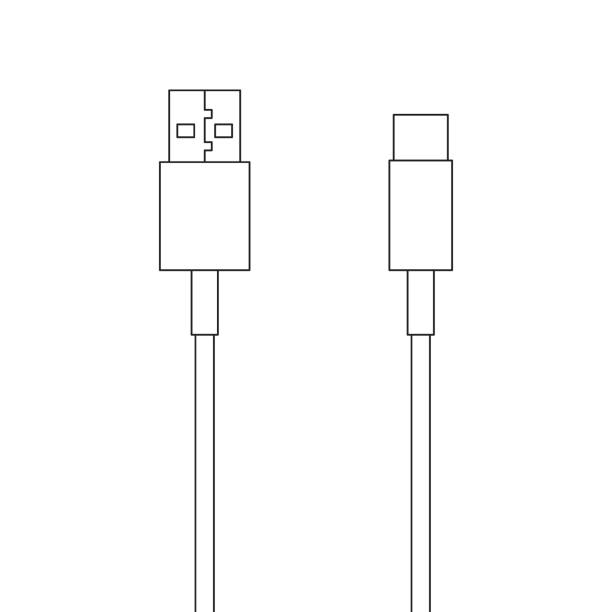 Usb Calbe Drawing 390+ Usb Type C Cable Stock Photos, Pictures & Royalty-Free Images - iStock