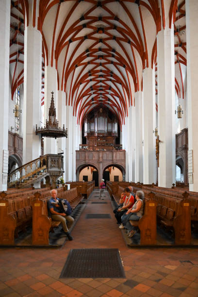 Leipzig, Saxony, Germany, May 2, 2024 - The St. Thomas Church (Thomaskirche) in Leipzig, Germany.
