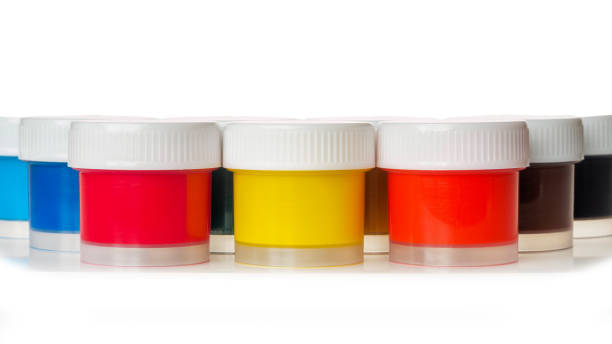 istock Artistic paints for drawing, gouache acrylic paints for painting, teaching drawing 2159168634
