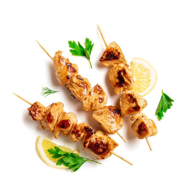 istock Grilled chicken skewers 2159168966