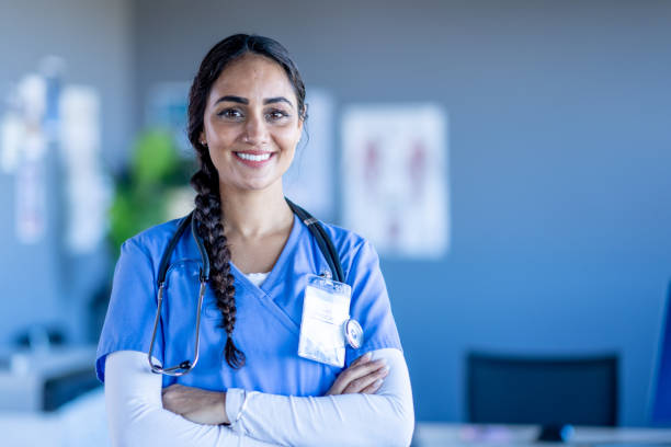 istock Female Nurse Portrait 2159171208