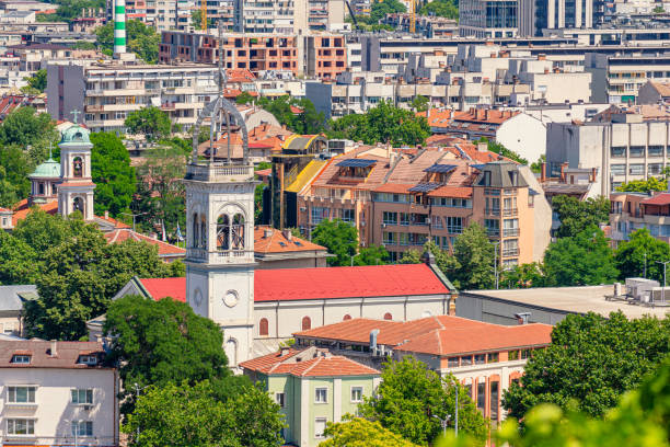 Plovdiv, Bulgaria. View of the Catholic Cathedral built in the 1850s