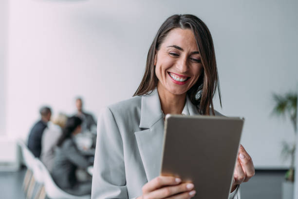 istock Successful businesswoman in the office. 2159178410