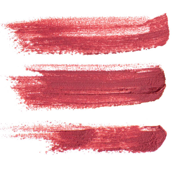 istock Set Smear of pink matte liquid lipstick on empty background 2159178428