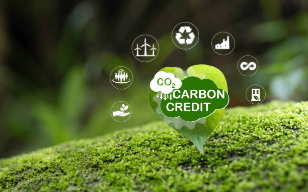 istock CO2 emission reduction concept with environmental icons, global warming, sustainable development and renewable energy green business background. 2159180909