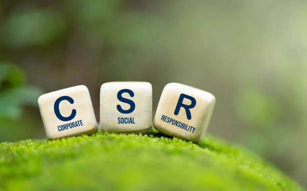 녹색 기술 저장 개념 기업의 사회적 책임과 지역 사회는 녹색 자연 배경에 csr 개념을 반환합니다. 녹색기술환경(green technology environment) - 기업의 사회적책임 뉴스 사진 이미지
