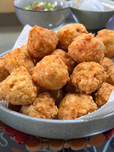 istock Prawn and chicken meatball 2159181973