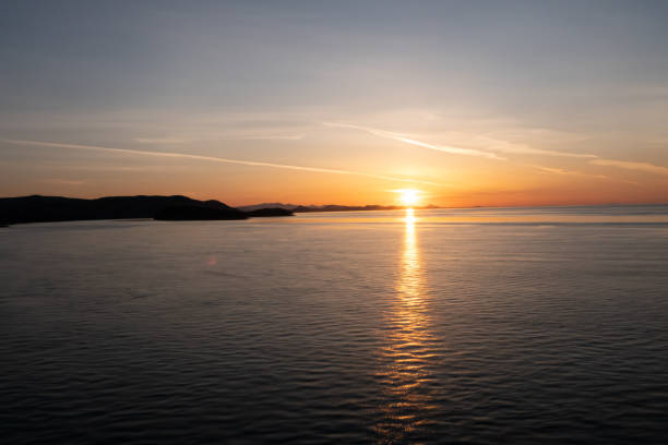 Drone View Sunset in the Aegean Sea
