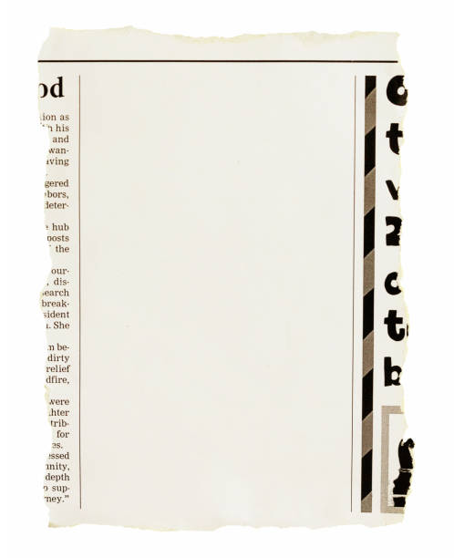 istock Torn newspaper clipping with blank space for your copy 2159189428