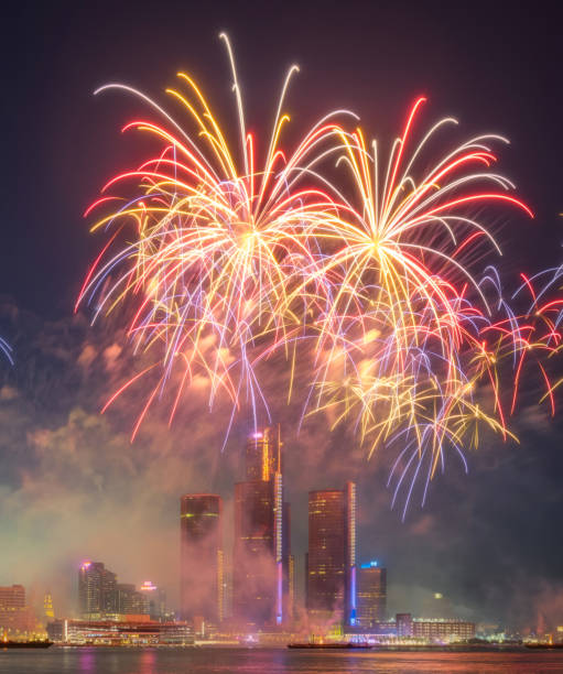 istock Fireworks over Detroit, Michigan 2159191438