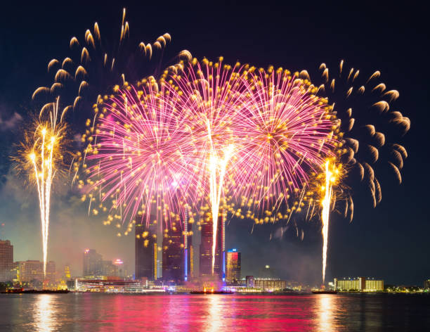 istock Fireworks over Detroit, Michigan 2159191461