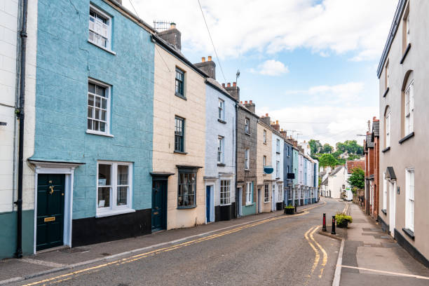 Typical British house in Chepstow, Wales