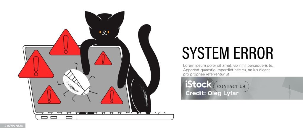 Cat Finding Searching Looking For Bugs Errors In Program System ...