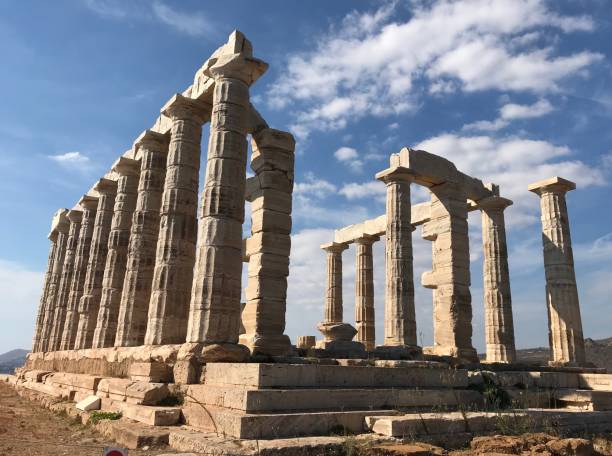 istock Sounion, Antique Greek building 2159198284
