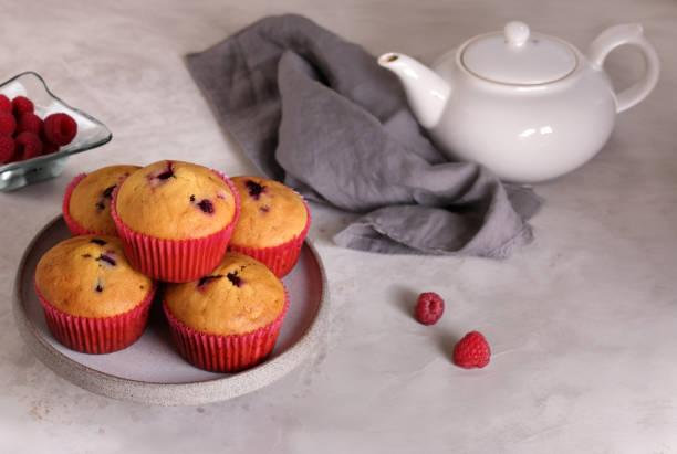 istock homemade muffins with berries for dessert 2159200669