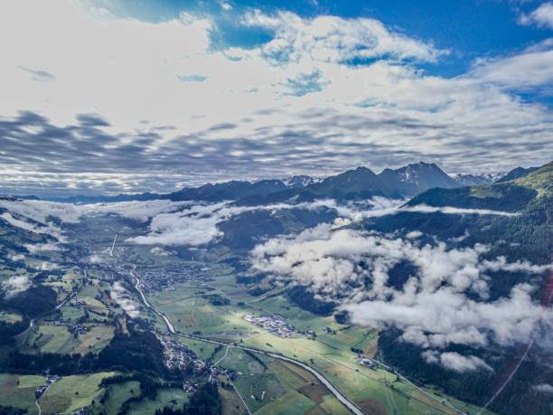 Overview from Pinzgau over the Austrian Alps