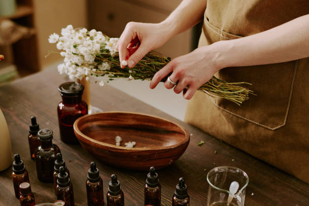 istock Female Worker Gathering Flowers 2159202783