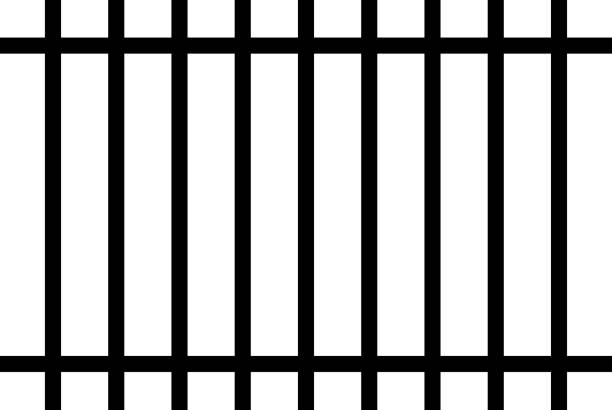 istock Fence icon. Simple illustration of village metal fence vector icon for web design isolated on white background 2159203509