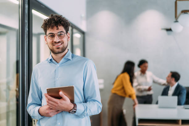 istock Successful businessman in the office. 2159213030