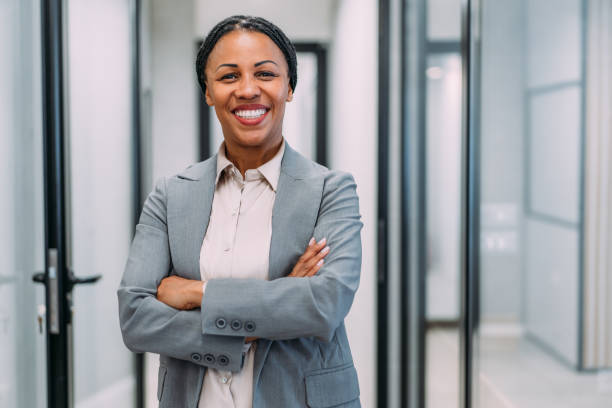 istock Confident businesswoman in modern office. 2159213035