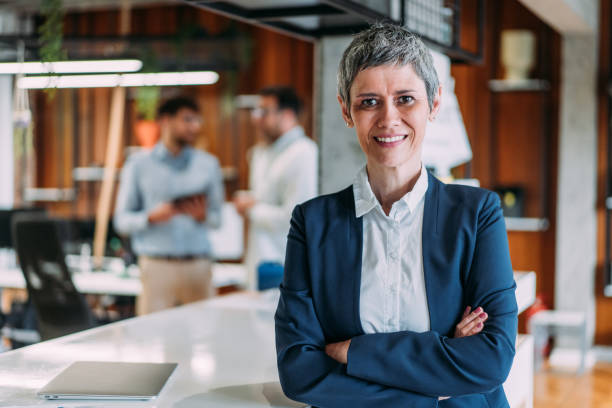istock Confident businesswoman in modern office. 2159213062
