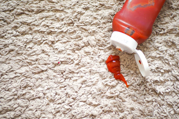 istock Tomato stain on a carpet indoors, 2159217200