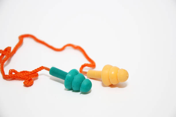 istock Reusable Earplugs with Orange Cord and Colorful Tips 2159221065