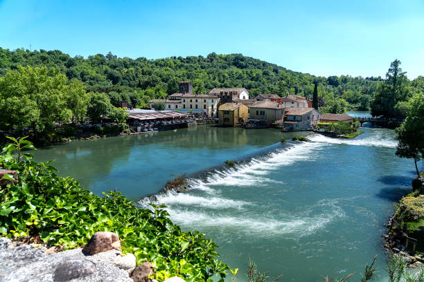 istock view from above of Borghetto sul Mincio, a charming village 2159222266