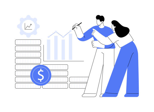 Venture capital isolated cartoon vector illustrations. Venture capital isolated cartoon vector illustrations. Group of diverse business people discuss enterprise financing, venture capitalists conversation in office, money investors vector cartoon. financial occupation stock illustrations
